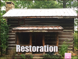Historic Log Cabin Restoration  Jacksons Gap, Alabama